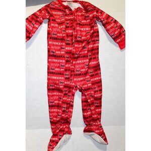 Nebraska Huskers Football Sleeper One Piece Zip Up Soft TODDLER CHILD 2T Unisex